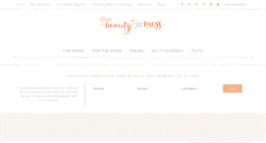 Desktop Screenshot of beautyinthemess.com